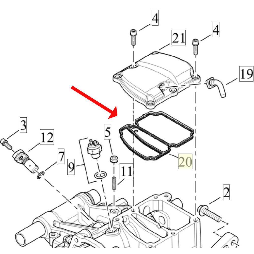 Motorcycle Gearbox - สำหรับฮาร์เลย์-เดวิดสัน ปะเก็นฝาครอบเครื่องยนต์รถจักรยานยนต์ ปะเก็นฝาครอบเกียร์ แผ่นปะเก็นซีล 34800044
