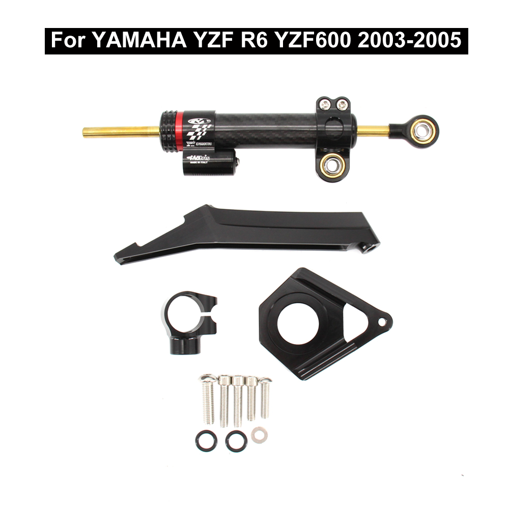 Motorcycle Gear Airbag - รถจักรยานยนต์คุณภาพสูงคาร์บอนไฟเบอร์ CNC STEERING Damper Stabilizer Bracket
