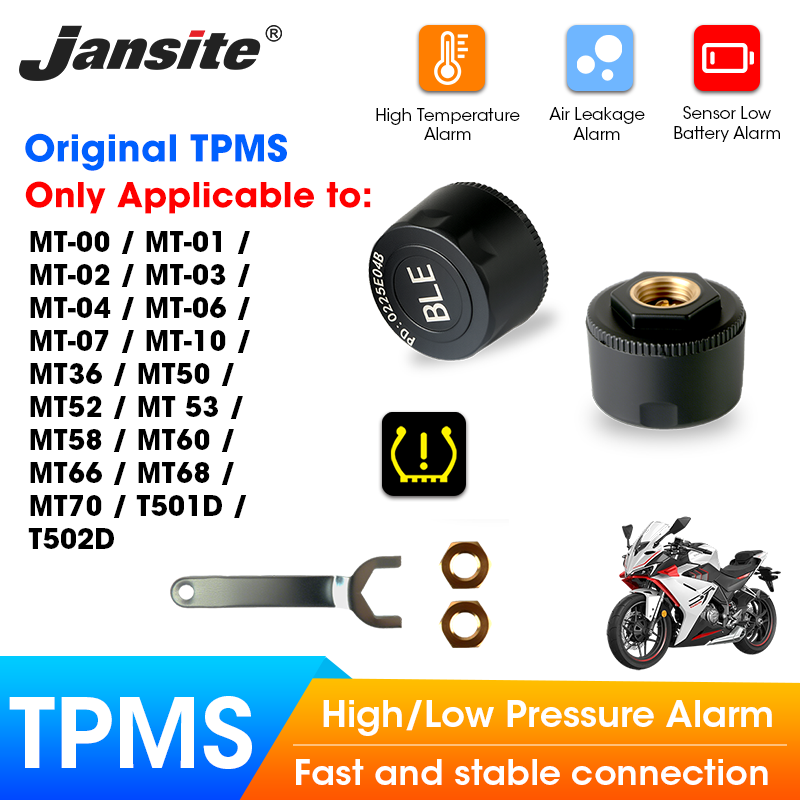 Tyre Pressure Gauge - จานไซต์ มอเตอร์ไซเคิล ทีพีเอ็มเอสออกแบบมาสำหรับรุ่นเฉพาะ เกจเตือนอุณหภูมิ เซ็นเซอร์แรงดันลมยางมอเตอร์ไซค์ อุปกรณ์เสริมสำหรับรถจักรยานยนต์