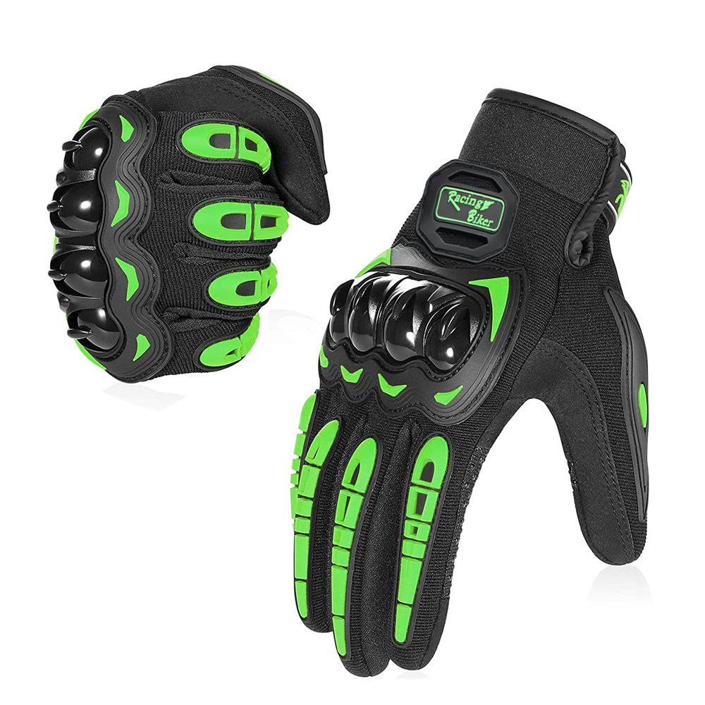 Motorcycle Gear Blue - ถุงมือแข่งรถมอเตอร์ไซค์ฤดูร้อนสำหรับผู้ชาย ระบายอากาศได้ดี สีน้ำเงิน-แดง อุปกรณ์ป้องกันสำหรับมอเตอร์ครอส ป้องกันการลื่น ป้องกันการกระแทกที่ฝ่ามือ