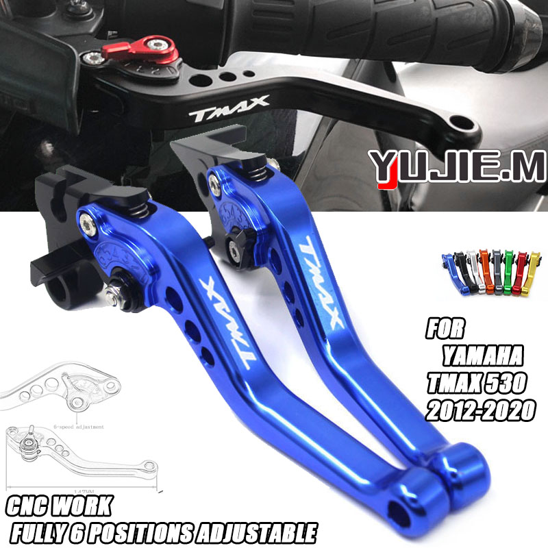 Motorcycle Gear Logo - เบรคคลัทช์แฮนด์รถจักรยานยนต์สำหรับ Tmax 500 TMAX500 2008-2012 2011