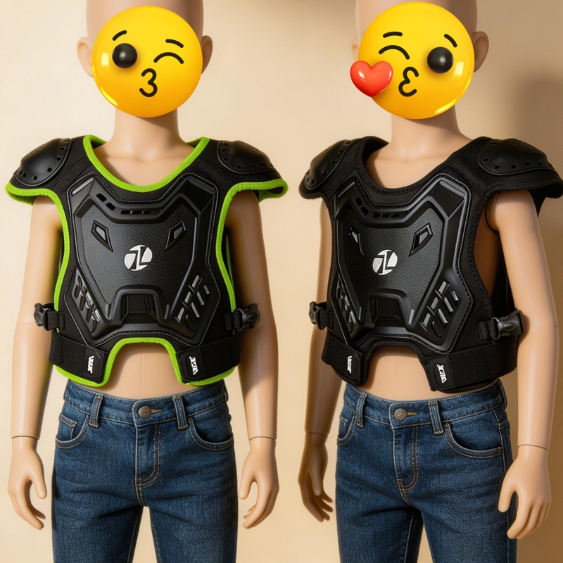 Motorcycle Gear For Kids - เสื้อเกราะป้องกันหน้าอกและหลังสำหรับเด็ก สำหรับมอเตอร์ไซค์วิบาก จักรยานเสือภูเขา BMX สเก็ตบอร์ด สกู๊ตเตอร์