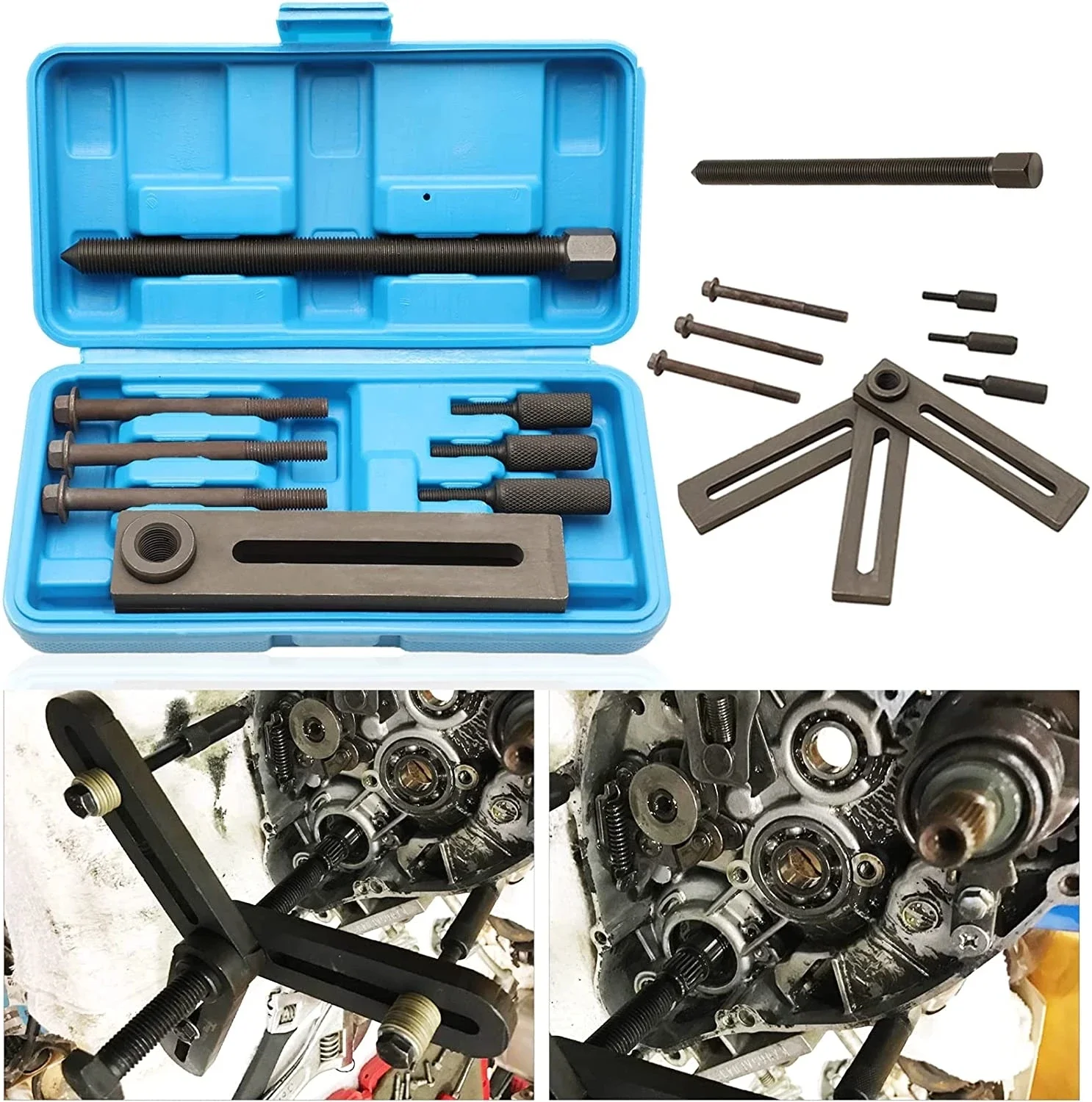 Motorcycle Gearbox - รถจักรยานยนต์เพลาข้อเหวี่ยงแยกRemover PULLERประแจเครื่องมือเกียร์ซ่อมเครื่องมือกําจัด