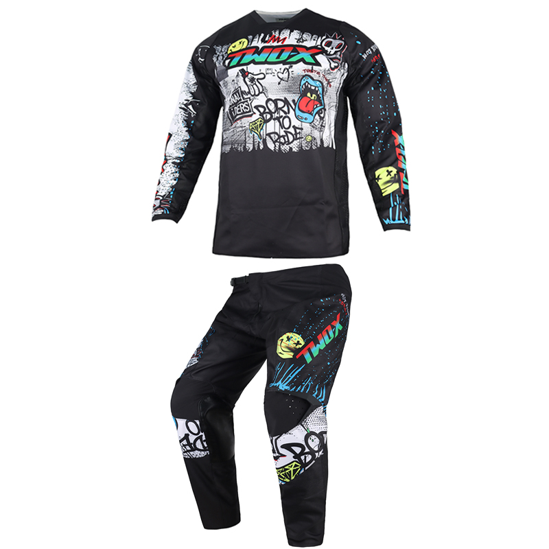Motorcycle Gear For Kids - ชุดเสื้อเจอร์ซีย์และกางเกงมอเตอร์ครอสสำหรับเด็ก ชุดแข่งรถมอเตอร์ไซค์สำหรับเด็กชายและเด็กหญิง ชุดแข่งรถวิบากสำหรับเยาวชน ชุดมอเตอร์ไซค์เอ็มเอ็กซ์ เอทีวีและยูทีวี
