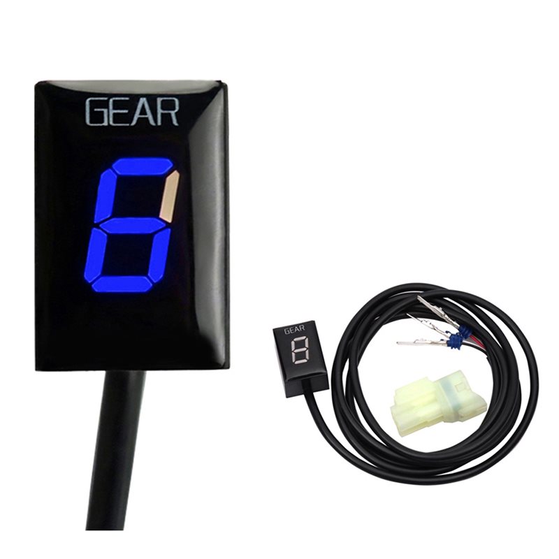 Motorcycle Gear Blue - สำหรับรถจักรยานยนต์ฮอนด้า จอแสดงผลดิจิตอลแสดงเกียร์ หน้าจอ LCD ไฟ LED
