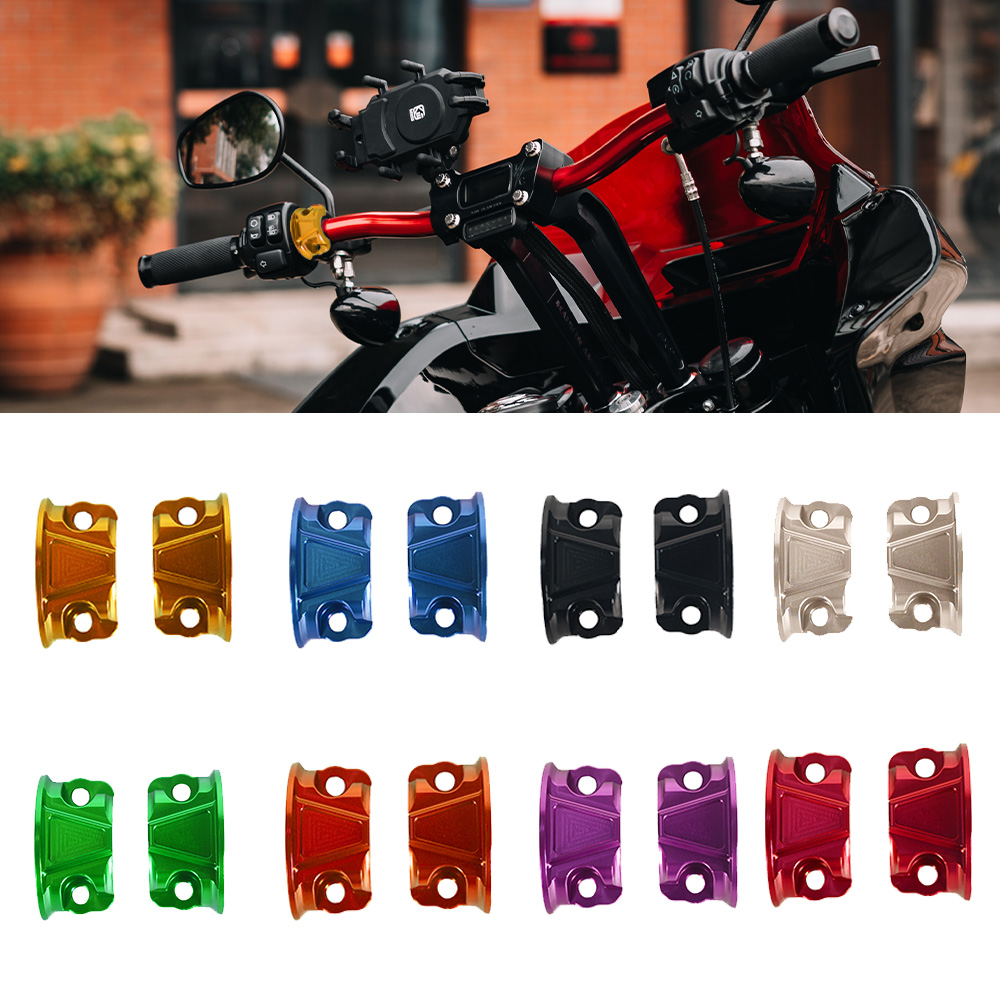 Gear Clutch Motorcycle - Perch CLAMP รถจักรยานยนต์สีดํา Handlebar เบรคคลัทช์กระบอกสูบ Master