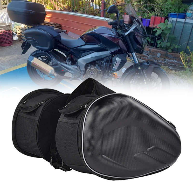 Motorcycle Gear Travel Bag - กระเป๋าข้างมอเตอร์ไซค์กันน้ำ 36L-58L ขยายความจุได้ กระเป๋าใส่หมวกกันน็อค กระเป๋าเดินทางข้างรถ +