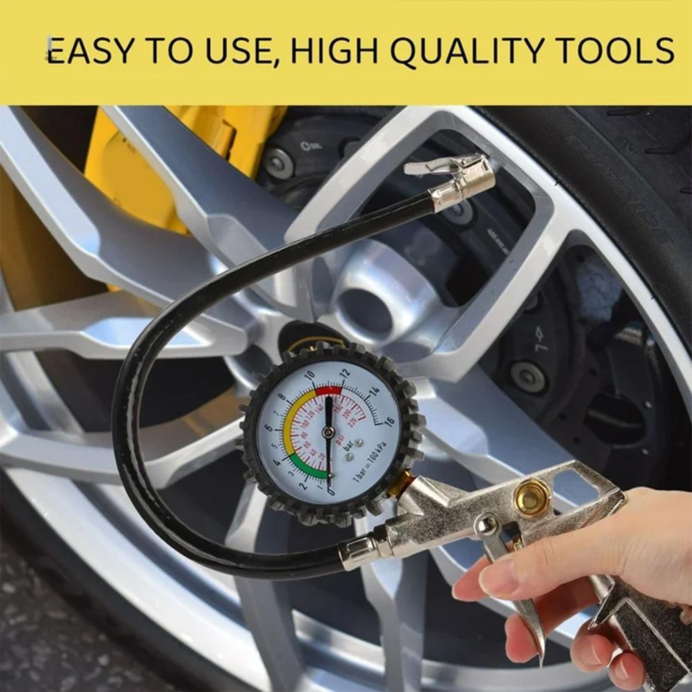0-16Bar/0-220Psi เครื่องวัดควา - Tyre Pressure Gauge บทวิจารณ์และราคา