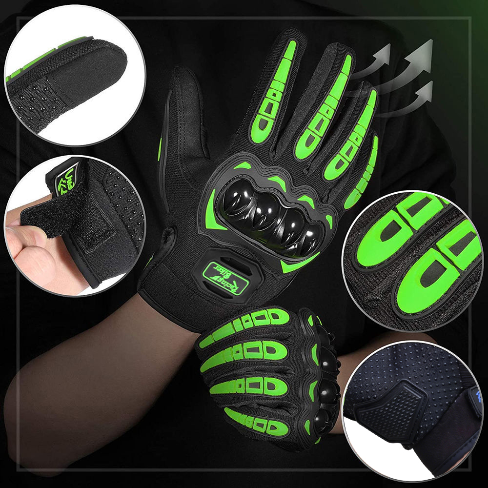 ถุงมือแข่งรถมอเตอร์ไซค์สำหรับผ - Motorcycle Gear Blue บทวิจารณ์และราคา