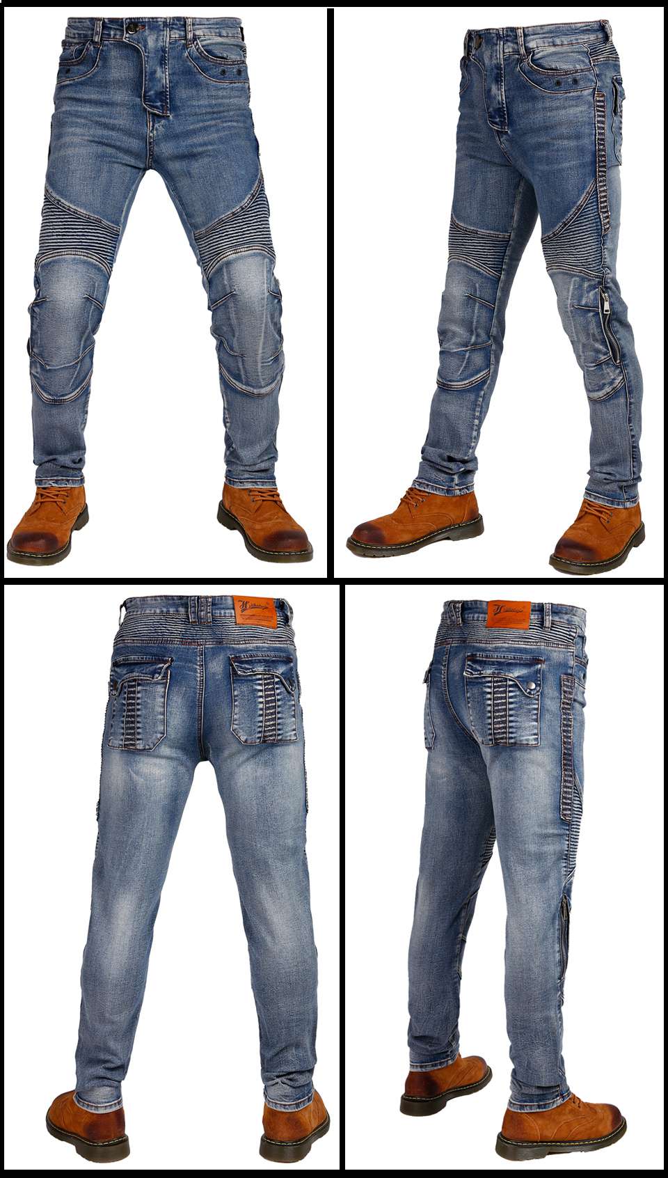 กางเกงมอเตอร์ไซค์ฤดูใบไม้ผลิแล - Motorcycle Gear Blue บทวิจารณ์และราคา