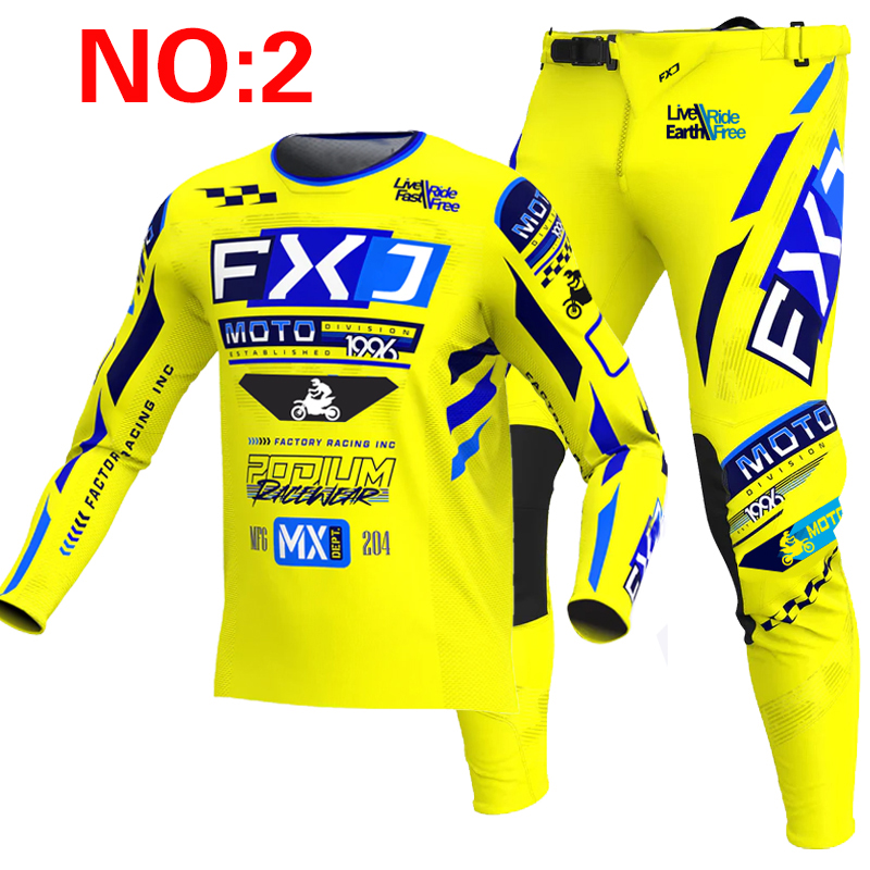 2025 FXJ Motocross JERSEY และก - Motorcycle Gear Blue บทวิจารณ์และราคา