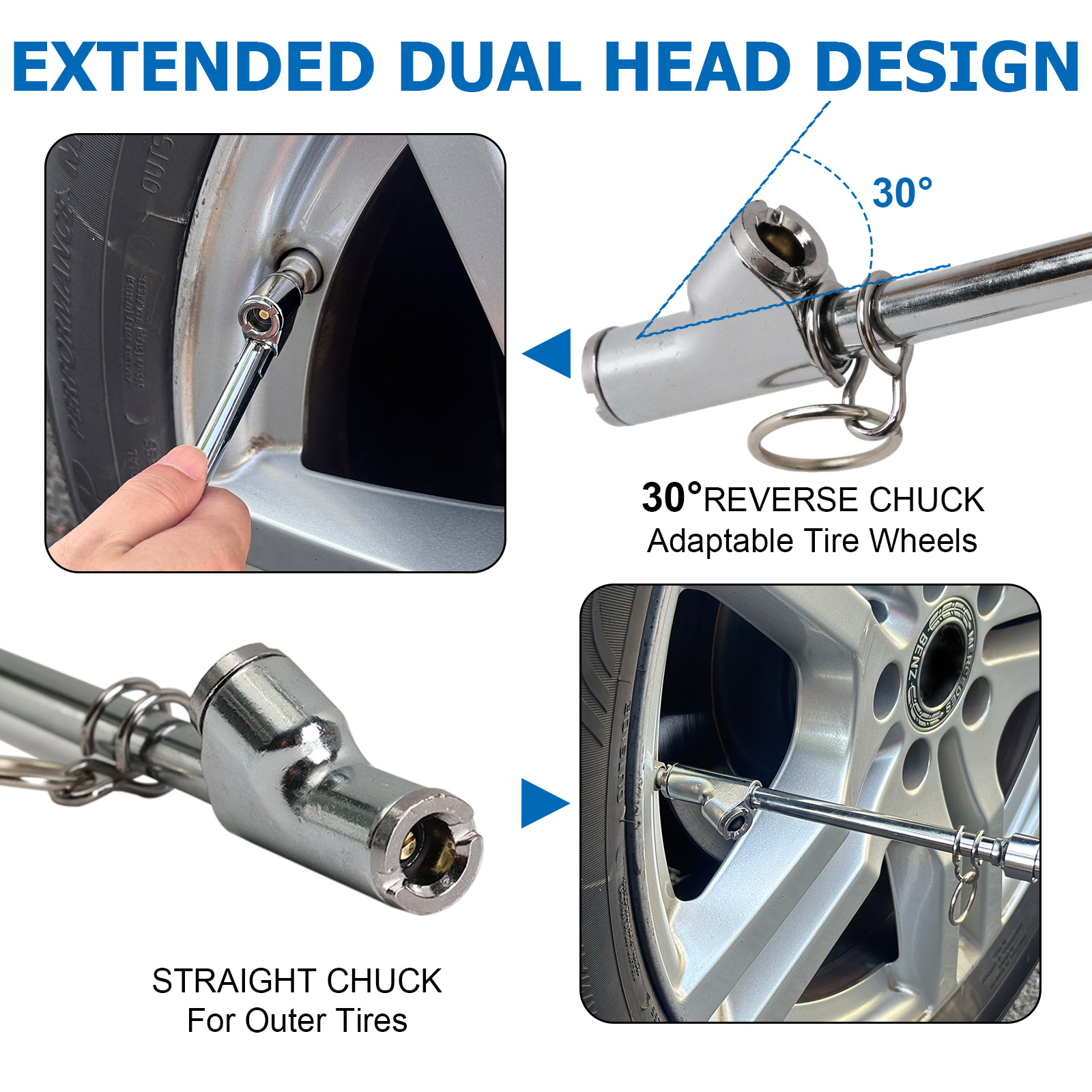 เกจวัดแรงดันลมยางแบบสองหัว 2X  - Tyre Pressure Gauge บทวิจารณ์และราคา